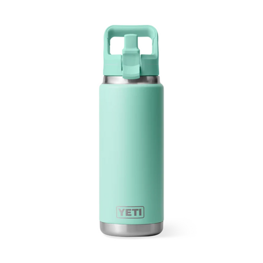 YETI RAMBLER BOTTLE 26oz 760ml WITH STRAW CAP [CLR:SEAFOAM]