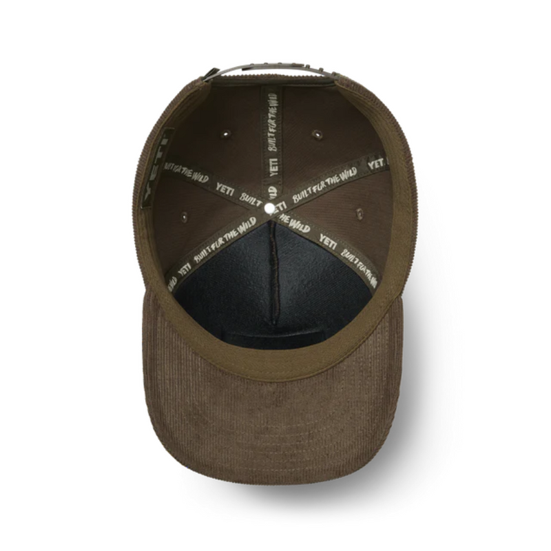 Load image into Gallery viewer, YETI WETLANDS CORDUROY SNAP BACK BROWN HAT
