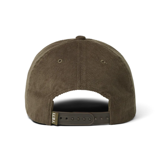 YETI WETLANDS CORDUROY SNAP BACK BROWN HAT