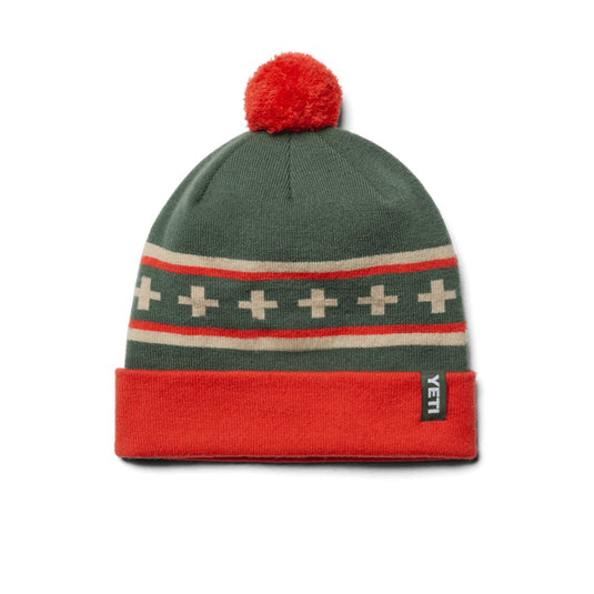 YETI POM BEANIE [CLR:GREEN/ORANGE]