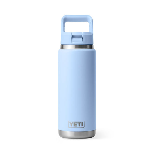 YETI RAMBLER BOTTLE 26oz 760ml WITH STRAW CAP [CLR:BIG SKY BLUE]