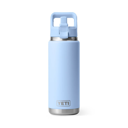 YETI RAMBLER BOTTLE 26oz 760ml WITH STRAW CAP [CLR:BIG SKY BLUE]