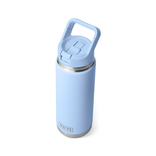 YETI RAMBLER BOTTLE 26oz 760ml WITH STRAW CAP [CLR:BIG SKY BLUE]