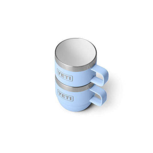 YETI RAMBLER 6oz 177ML ESPRESSO STACKABLE MUG 2 PK [CLR:BIG SKY BLUE]