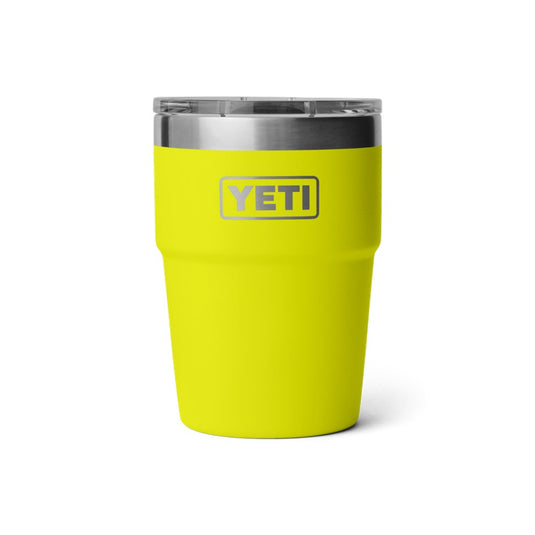 YETI RAMBLER 16oz 473ml STACKABLE CUP [CLR:FIREFLY YELLOW]