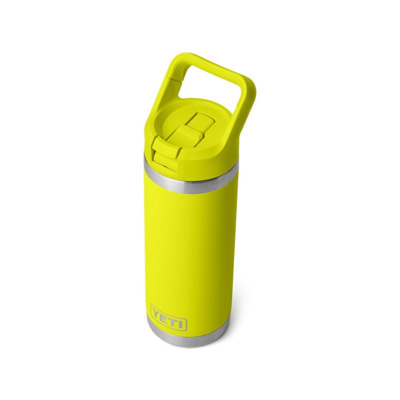 Load image into Gallery viewer, YETI RAMBLER BOTTLE 18oz 532ml WITH STRAW CAP [CLR:FIREFLY YELLOW]
