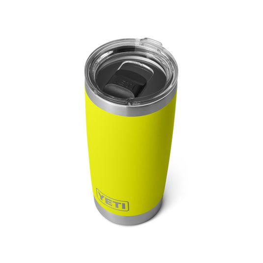 YETI RAMBLER 20oz 591ML TUMBLER WITH MAGSLIDER LID [CLR:FIREFLY YELLOW]