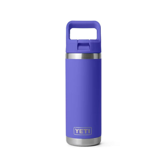 YETI RAMBLER BOTTLE 18oz 532ml WITH STRAW CAP [CLR:ULTRAMARINE VIOLET]