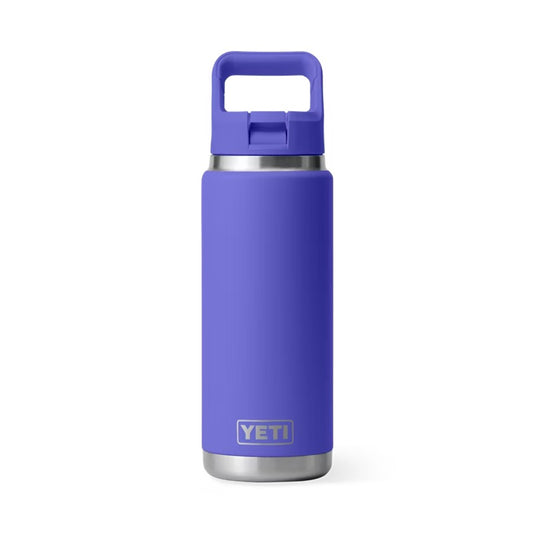 YETI RAMBLER BOTTLE 26oz 760ml WITH STRAW CAP [CLR:ULTRAMARINE VIOLET]