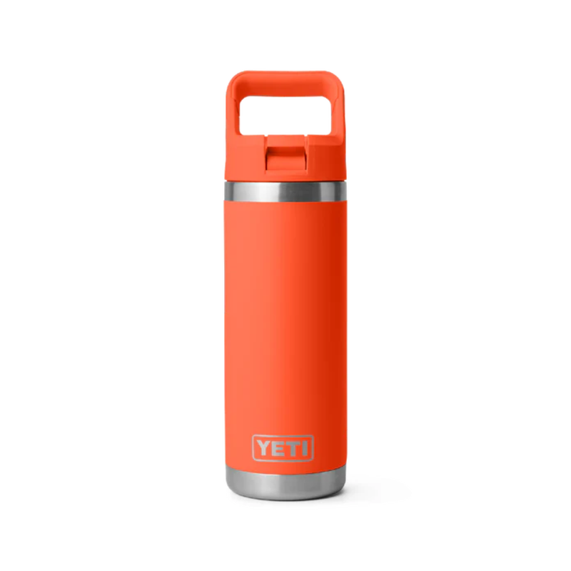 Load image into Gallery viewer, YETI RAMBLER BOTTLE 18oz 532ml WITH STRAW CAP [CLR:PAPAYA]

