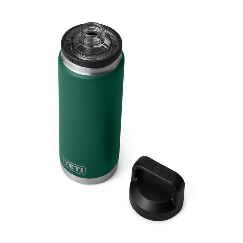 Load image into Gallery viewer, YETI RAMBLER BOTTLE 26oz 760ML WITH CHUG CAP [CLR:BLACK FOREST GREEN]
