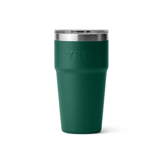 YETI RAMBLER 20oz 591ml STACKABLE CUP [CLR:BLACK FOREST GREEN]