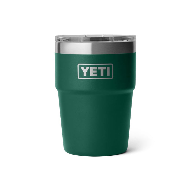Load image into Gallery viewer, YETI RAMBLER 16oz 473ml STACKABLE CUP [CLR:BLACK FOREST GREEN]
