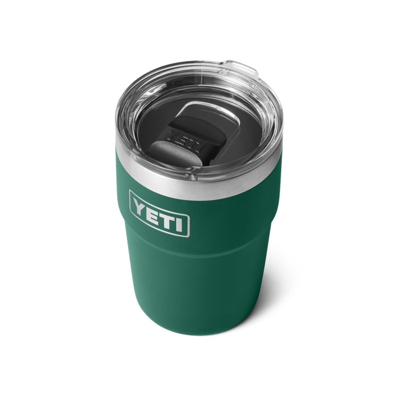 Load image into Gallery viewer, YETI RAMBLER 16oz 473ml STACKABLE CUP [CLR:BLACK FOREST GREEN]
