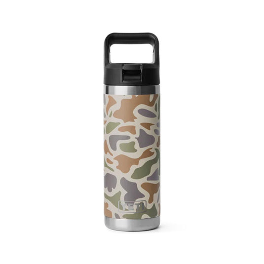 YETI RAMBLER BOTTLE 18oz 532ml WITH STRAW CAP [CLR:TAN CAMO]