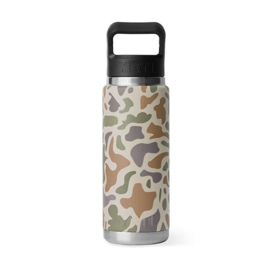 YETI RAMBLER BOTTLE 26oz 760ml WITH STRAW CAP [CLR:TAN CAMO]