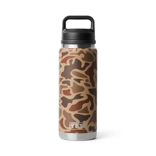 YETI RAMBLER BOTTLE 26OZ 760ML WITH CHUG CAP [CLR:WETLANDS CAMO]