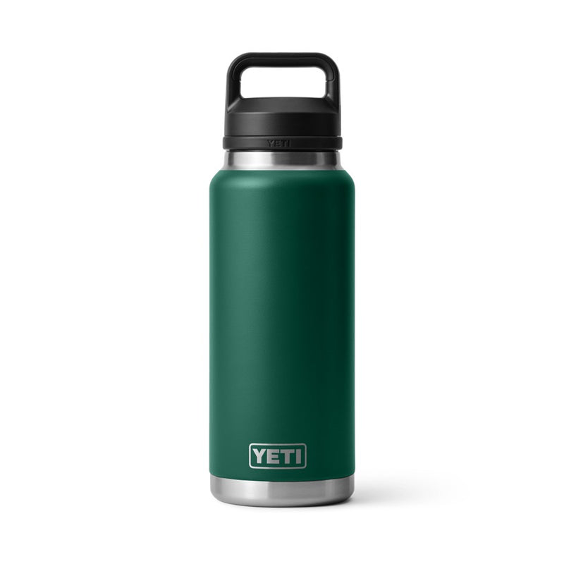 Load image into Gallery viewer, YETI RAMBLER BOTTLE 36oz 1065ML WITH CHUG CAP [CLR:BLACK FOREST GREEN]
