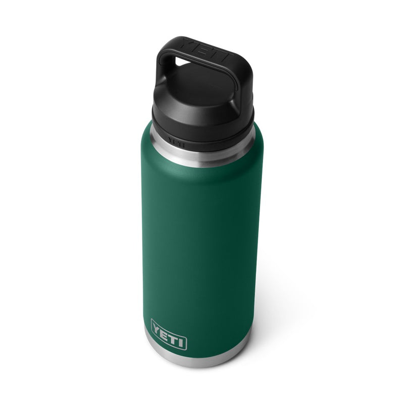 Load image into Gallery viewer, YETI RAMBLER BOTTLE 36oz 1065ML WITH CHUG CAP [CLR:BLACK FOREST GREEN]
