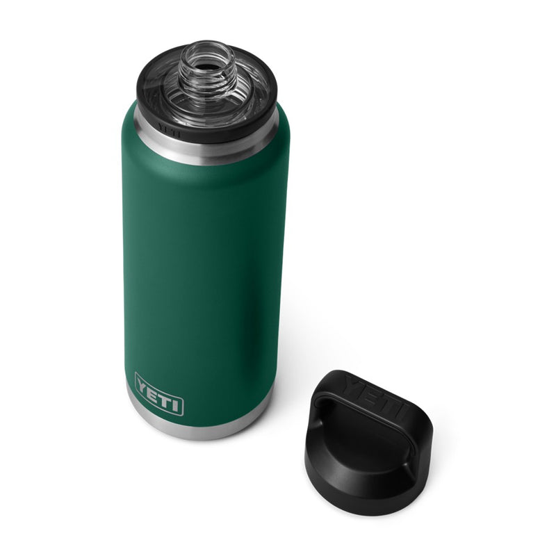 Load image into Gallery viewer, YETI RAMBLER BOTTLE 36oz 1065ML WITH CHUG CAP [CLR:BLACK FOREST GREEN]
