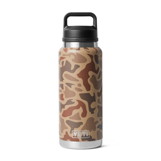 YETI RAMBLER BOTTLE 36oz 1065ML WITH CHUG CAP [CLR:WETLANDS CAMO]