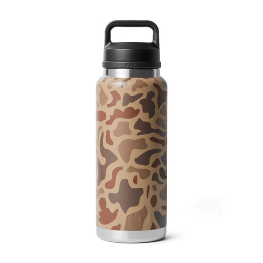 YETI RAMBLER BOTTLE 36oz 1065ML WITH CHUG CAP [CLR:WETLANDS CAMO]