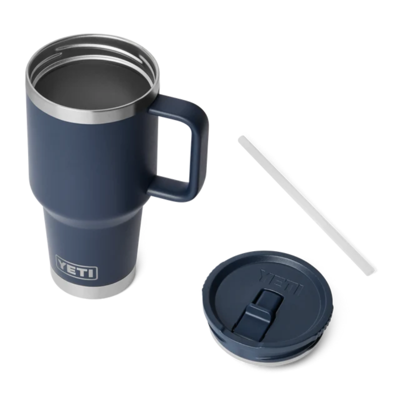 Load image into Gallery viewer, YETI RAMBLER R30oz 887ML TRAVEL STRAW MUG [CLR:NAVY]
