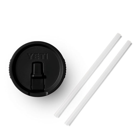 YETI RAMBLER R20 TRAVEL MUG STRAW LID BLACK