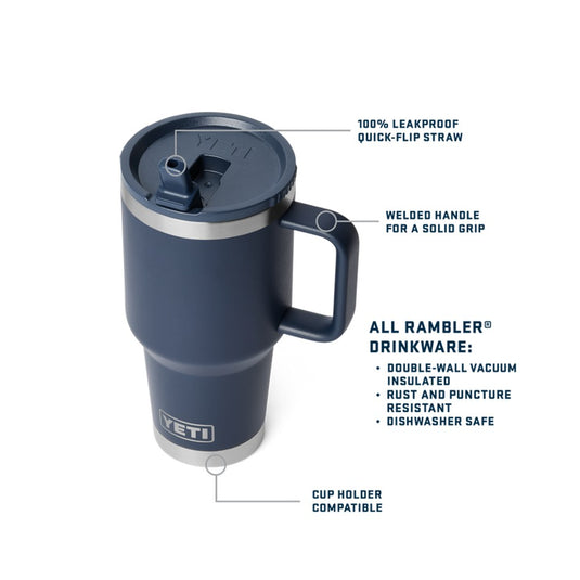 YETI RAMBLER R30oz 887ML TRAVEL STRAW MUG [CLR:CAPE TAUPE]