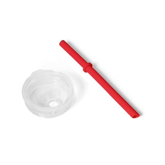 YETI RAMBLER SILICONE STRAW LID SMALL [CLR:RESCUE RED]