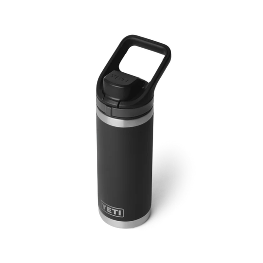 YETI RAMBLER BOTTLE 18oz 532ml WITH FLIP CHUG CAP [CLR:BLACK]