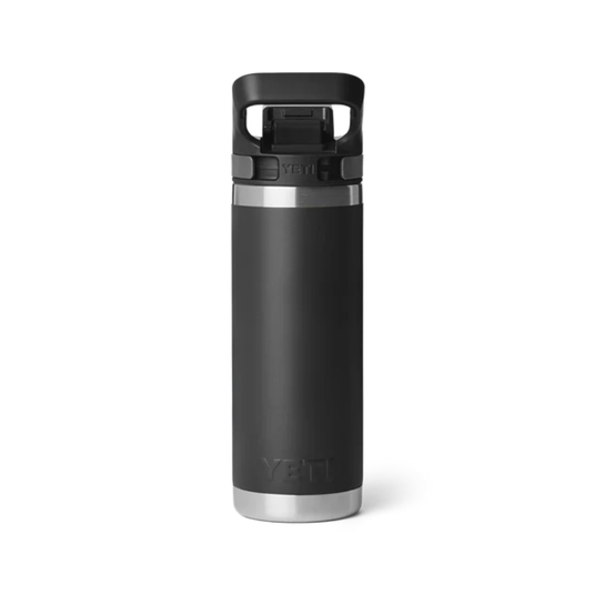 YETI RAMBLER BOTTLE 18oz 532ml WITH FLIP CHUG CAP [CLR:BLACK]