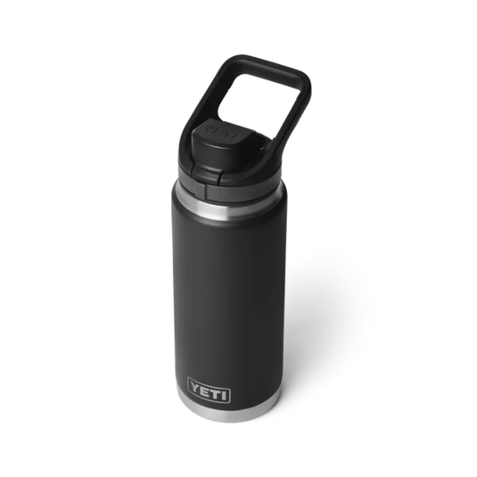 YETI RAMBLER BOTTLE 26oz 760ml WITH FLIP CHUG CAP [CLR:BLACK]