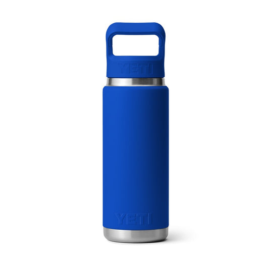 YETI RAMBLER BOTTLE 26oz 760ml WITH STRAW CAP [CLR:ROYAL BLUE]