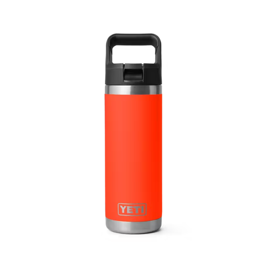 YETI RAMBLER BOTTLE 18oz 532ml WITH STRAW CAP [CLR:SOLAR FLARE]