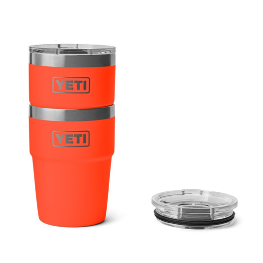 YETI RAMBLER 16oz 473ml STACKABLE CUP [CLR:SOLAR FLARE]