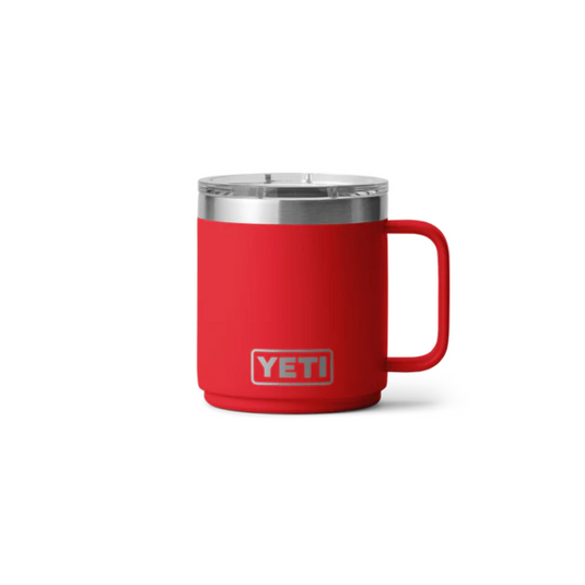 YETI RAMBLER 10oz 296ml STACKABLE MUG CERAMIC LINING [CLR:RESCUE RED]