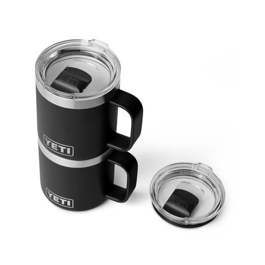 YETI RAMBLER 10oz 296ml STACKABLE MUG CERAMIC LINING [CLR:BLACK]