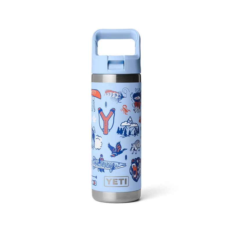 Load image into Gallery viewer, YETI RAMBLER BOTTLE 18oz 532ml WITH STRAW CAP [CLR:BIG SKY SUMMER CAMP]
