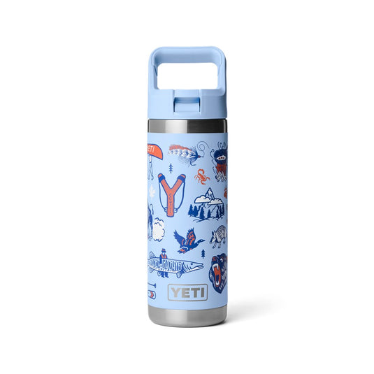 YETI RAMBLER BOTTLE 18oz 532ml WITH STRAW CAP [CLR:BIG SKY SUMMER CAMP]