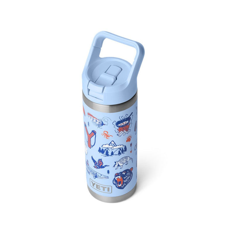 Load image into Gallery viewer, YETI RAMBLER BOTTLE 18oz 532ml WITH STRAW CAP [CLR:BIG SKY SUMMER CAMP]
