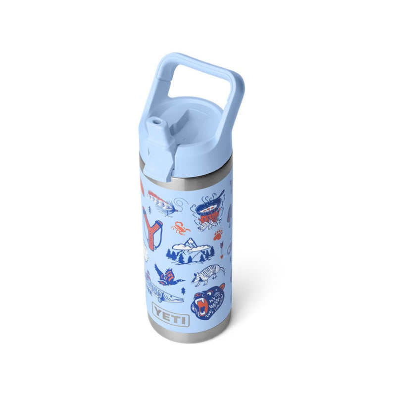 Load image into Gallery viewer, YETI RAMBLER BOTTLE 18oz 532ml WITH STRAW CAP [CLR:BIG SKY SUMMER CAMP]
