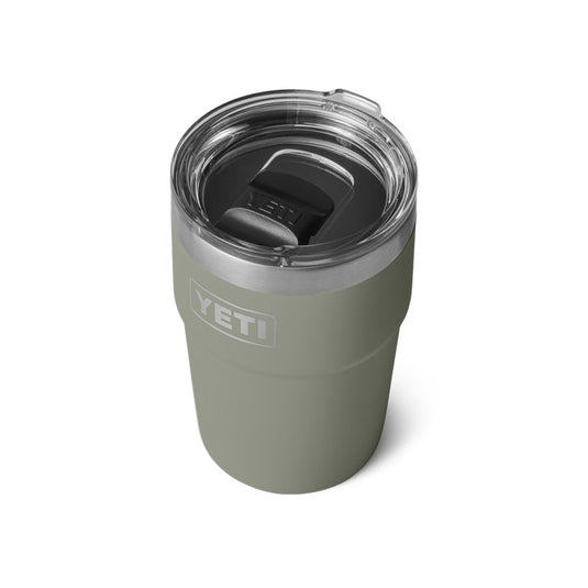 YETI RAMBLER 16oz 473ml STACKABLE CUP [CLR:PAMPA GREEN]