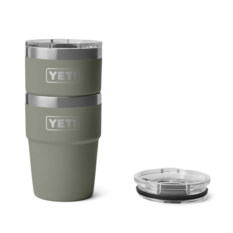 Load image into Gallery viewer, YETI RAMBLER 16oz 473ml STACKABLE CUP [CLR:PAMPA GREEN]
