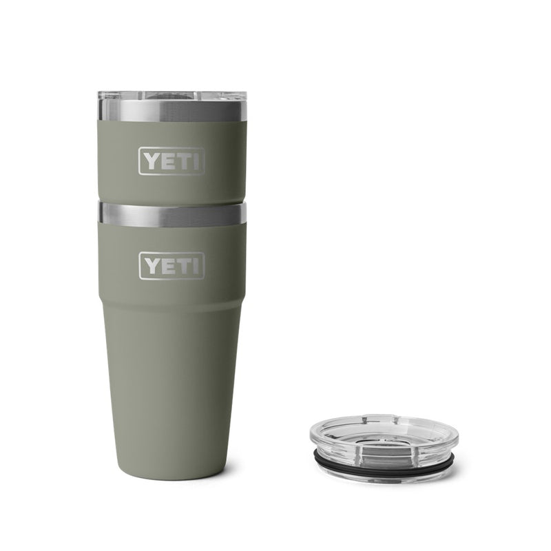Load image into Gallery viewer, YETI RAMBLER 20oz 591ml STACKABLE CUP [CLR:PAMPA GREEN]
