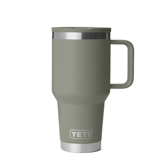 YETI RAMBLER R30oz 887ML TRAVEL MUG [CLR:PAMPA GREEN]
