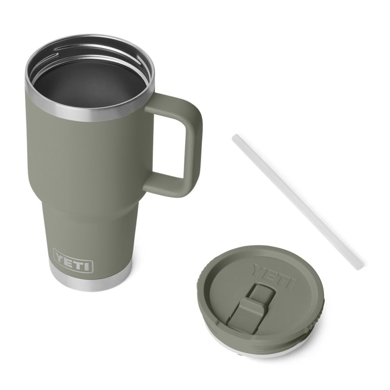 Load image into Gallery viewer, YETI RAMBLER R30oz 887ML TRAVEL MUG [CLR:PAMPA GREEN]
