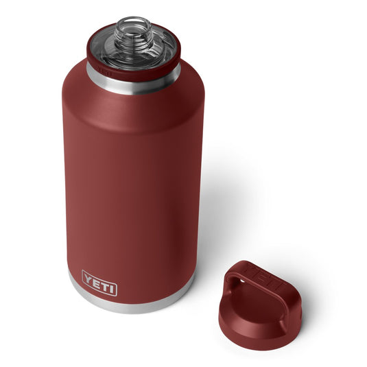 YETI RAMBLER BOTTLE 64oz 1.9L WITH CHUG CAP [CLR:STAG RED]