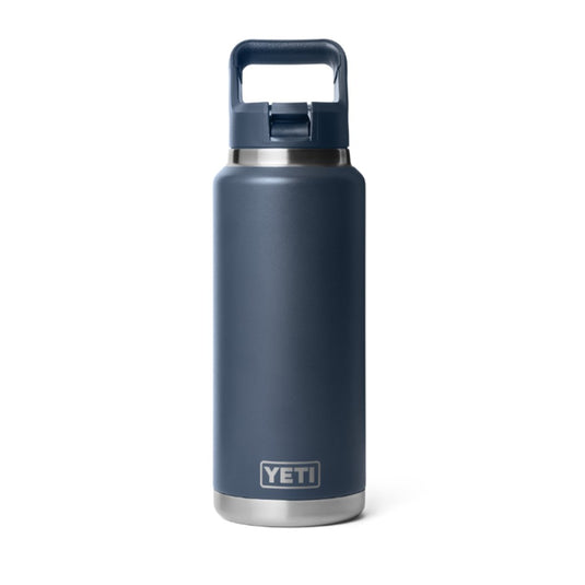 YETI RAMBLER BOTTLE 36oz 1065ML WITH STRAW CAP [CLR:NAVY]