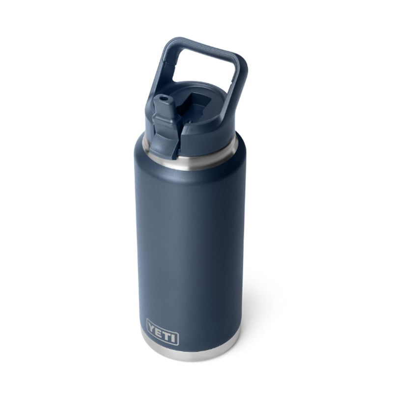 Load image into Gallery viewer, YETI RAMBLER BOTTLE 36oz 1065ML WITH STRAW CAP [CLR:NAVY]
